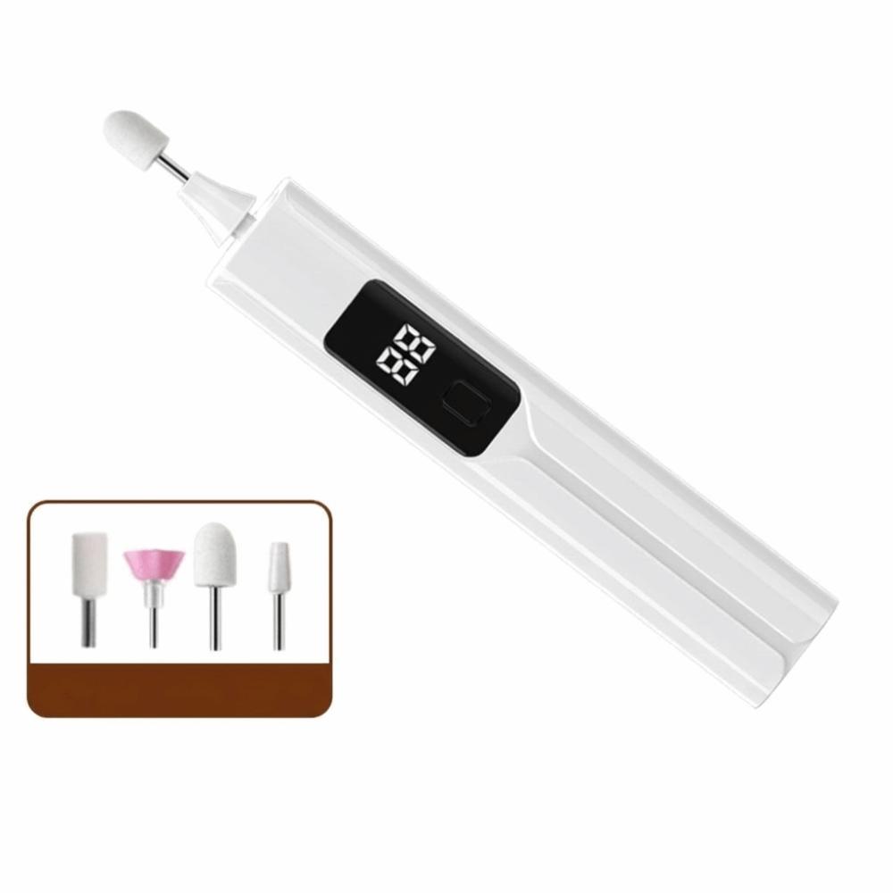 LCD Display Nail Drill Machine Portable Electric Nail Grinder Nail Drill Set Nail Art