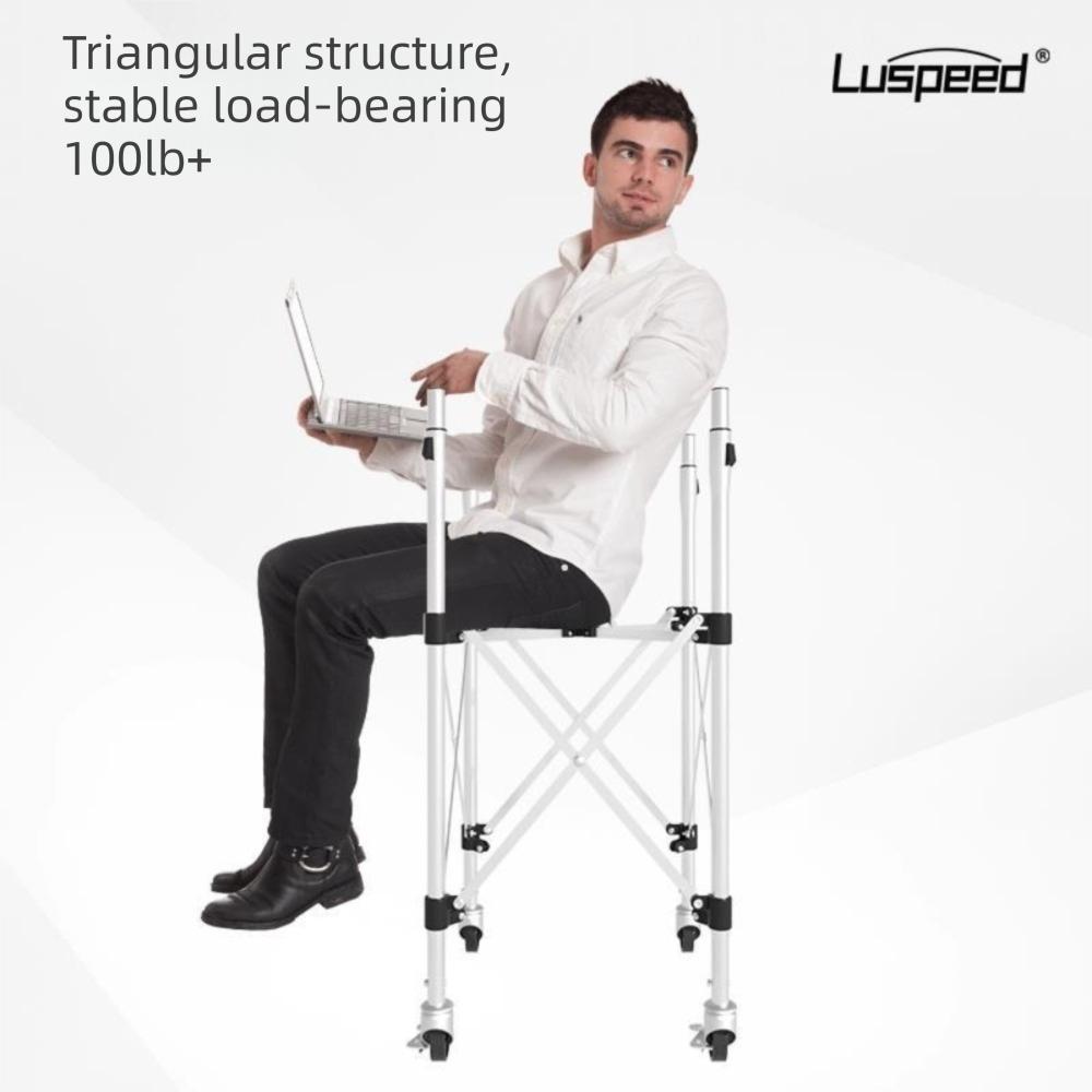 Height Adjustable Tennis Ball Insert Trolley Stainless Steel Ball-loading Frame  Tennis Accessories
