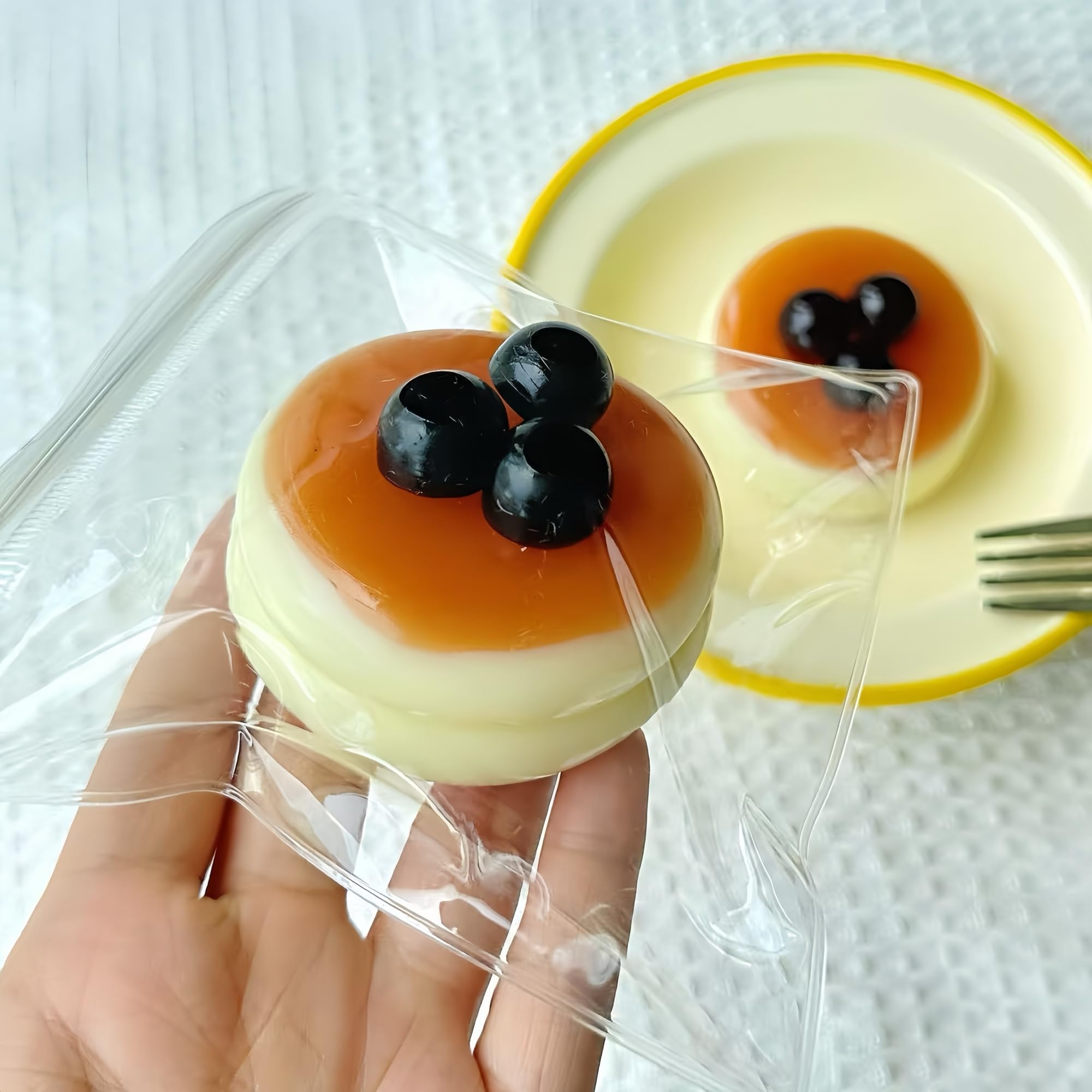 

Blueberry Souffle Squeeze Toy Rebound Water-Like Feel Stress Relief Healing Grip Durable TPR Washable Stretchable For Kids and Adults Gift