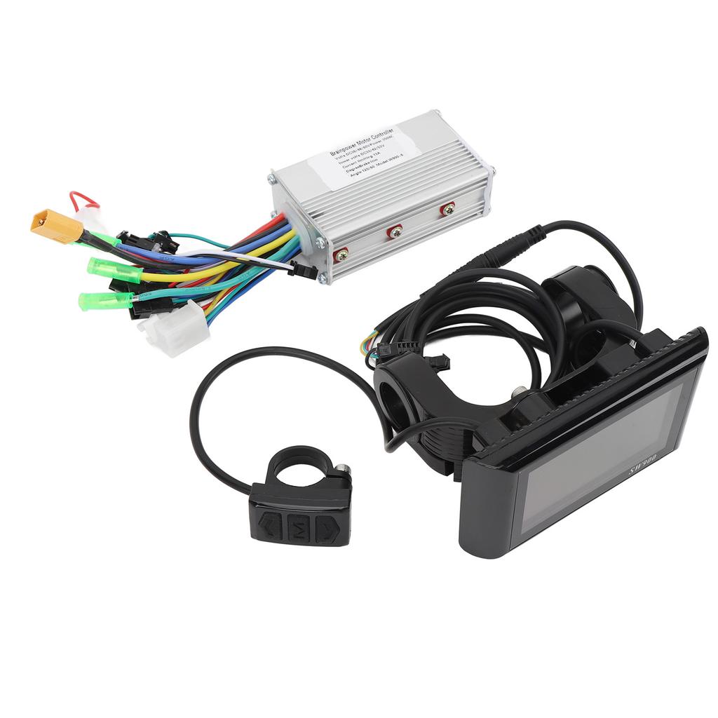 36V 48V 60V 350W Cycling Brushless Controller Water Resistant Backlight Cycling LCD Color Display