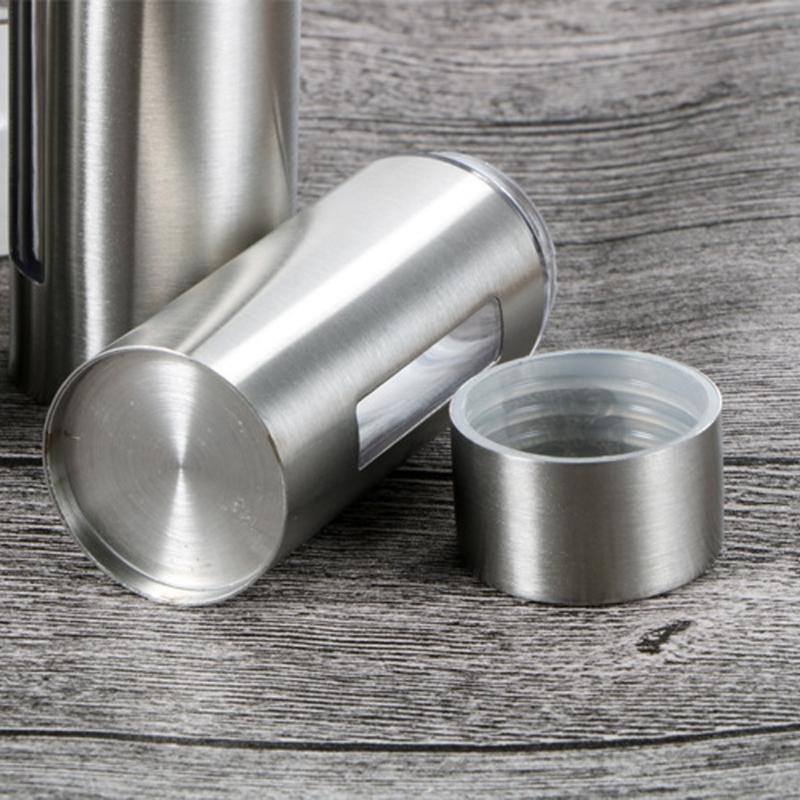 Durable 304 Steel Spices Container Feature Precise Pouring Control And Seal Lid For Seasoning Organization