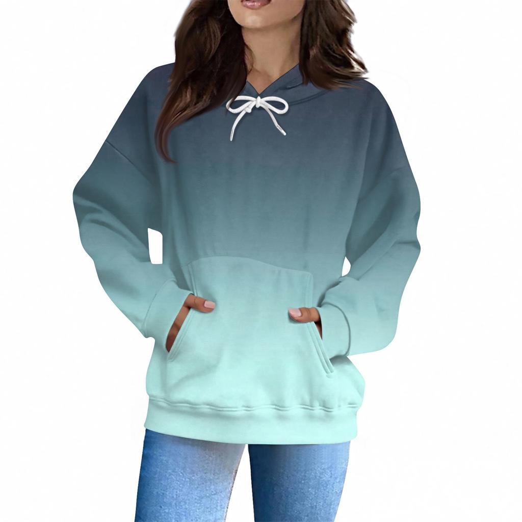 Women's Fashion Daily  Casual V-Neck Long Sleeve Printed Top