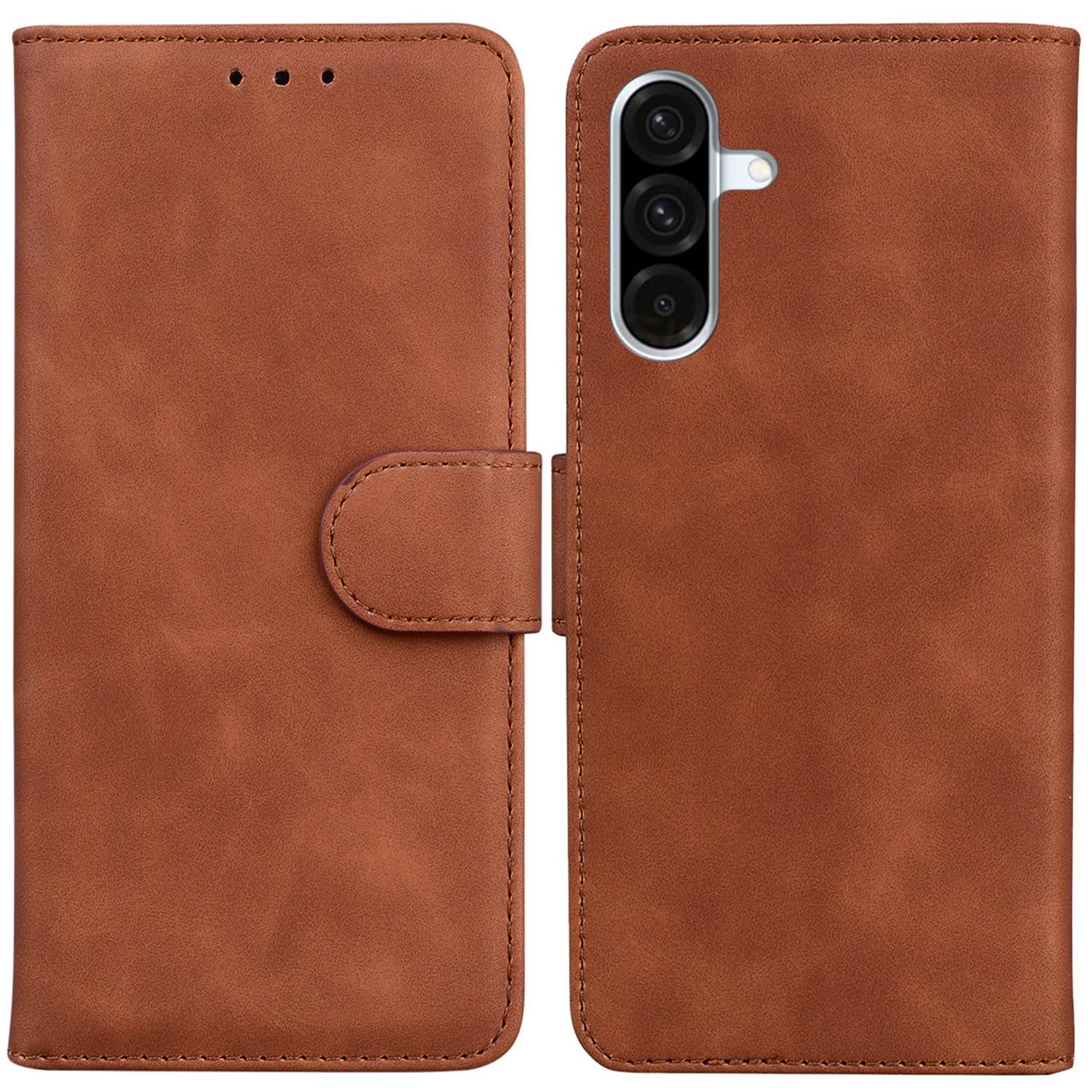 

For Samsung Galaxy A56 5G/A36 5G Case Solid Color Leather Wallet Phone Cover E