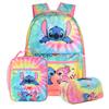 Backpack Three-Piece Full-Printed Schoolbag, Large-Capacity Backpack For Primary School Students