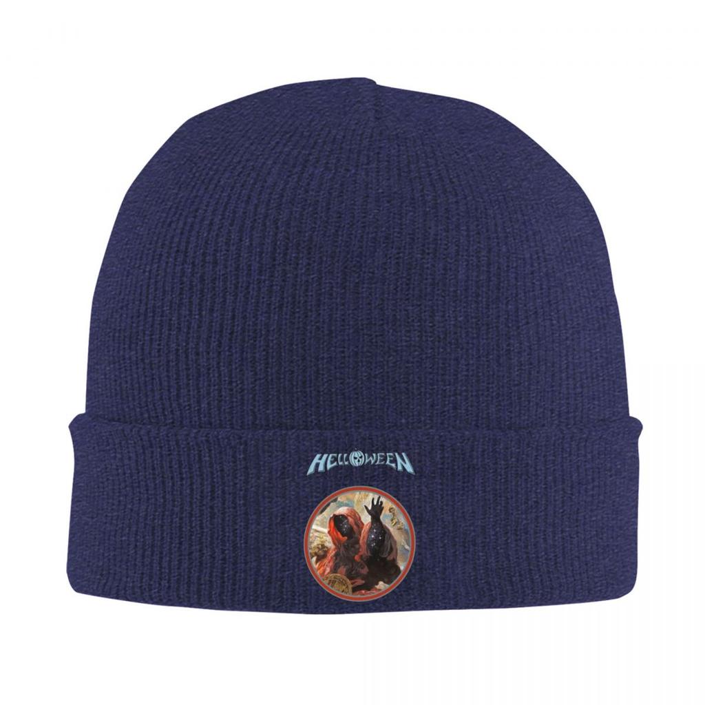 Helloween Rock Band Warm Knitted Cap Winter Knit Bonnet Hat Skullies Beanies Hip Hop Caps for Unisex