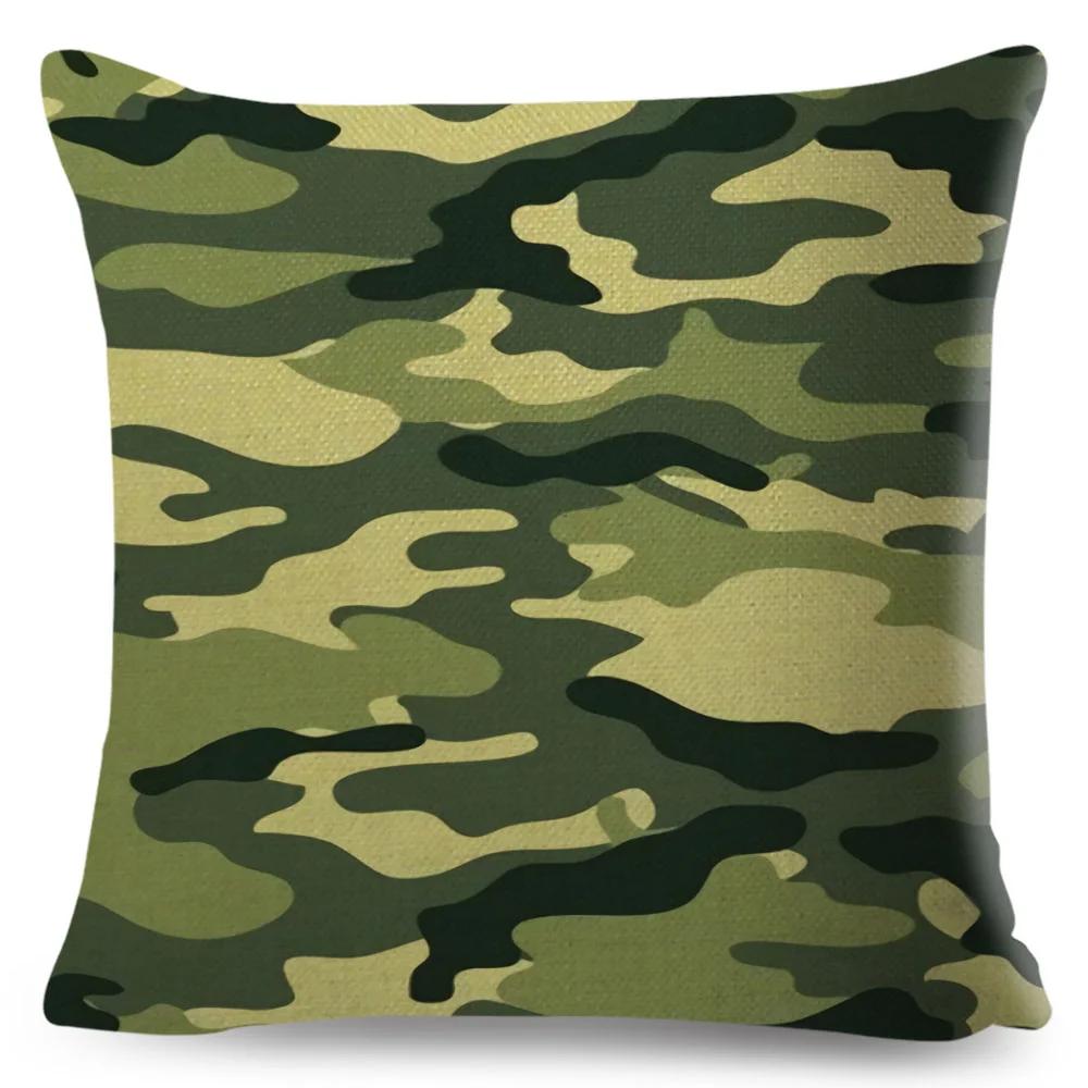 Heimdeko Geometrische Kissenbezüge Dekorative Militär-Camo Kissenbezüge Schlafzimmer Wohnzimmer Sofa Autos