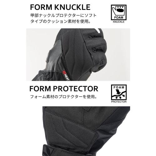 RS TAICHI Motorcycle Electric Heated Gloves, Autumn/Winter, Waterproof, Cold Protection, Heat Retention, Touch Panel Compatible, Built-in Protector, E