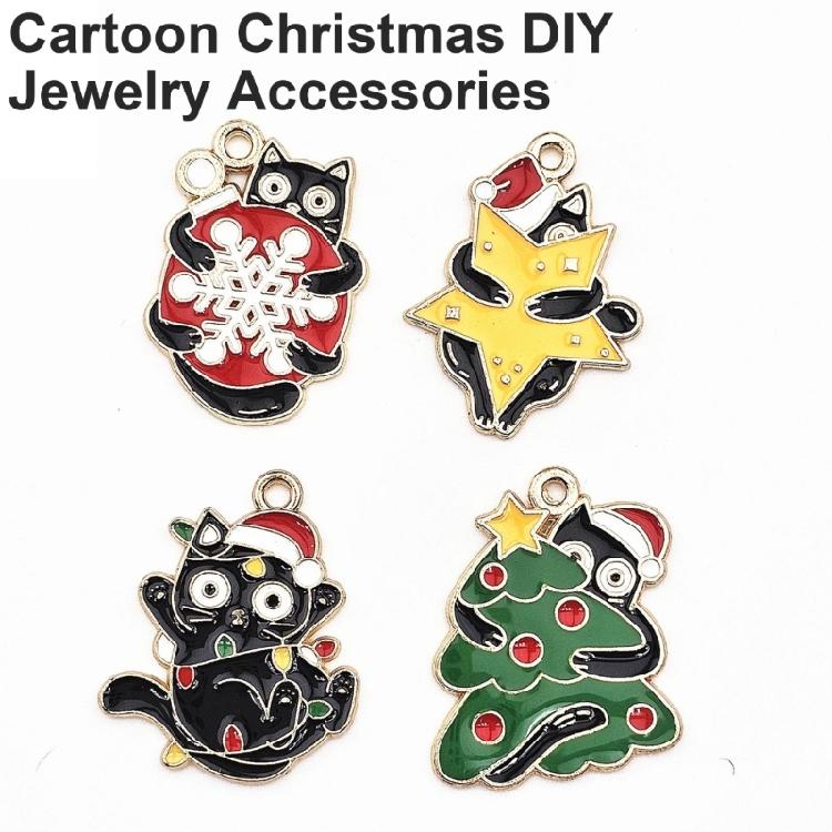 20pcs Cartoon Cats Charm for Seasonal Jewelry Making Necklace and Bracelet Pendant Stylish Handmade Keychain Accessories
