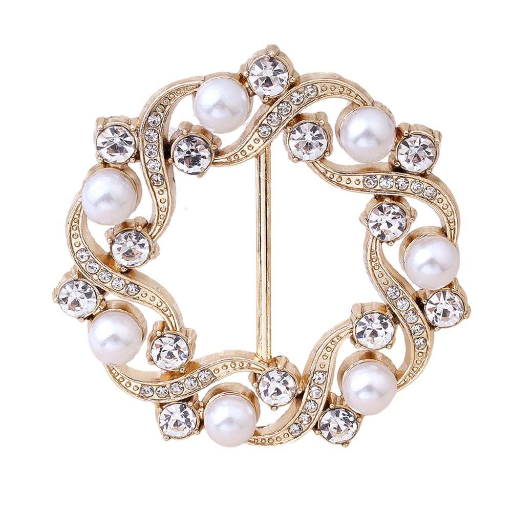 4Pcs Versatile Silk Clasp Clips T-Shirt Clip Waist Buckle Shawl Buckle Scarf Buckle Scarf Ring