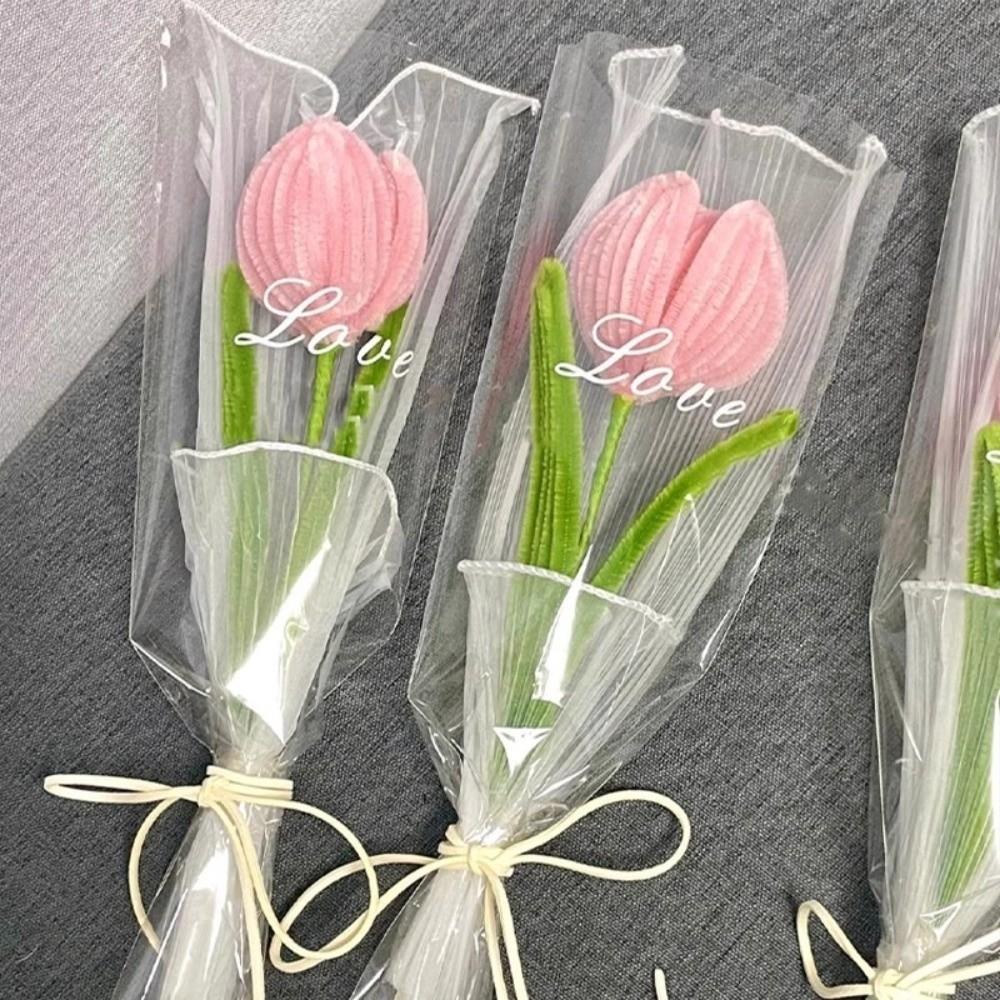 Handgefertigter Tulpen-Drehstab Abschlussgeschenke Künstliche Tulpenblume Süßer Blumenstrauß Paar