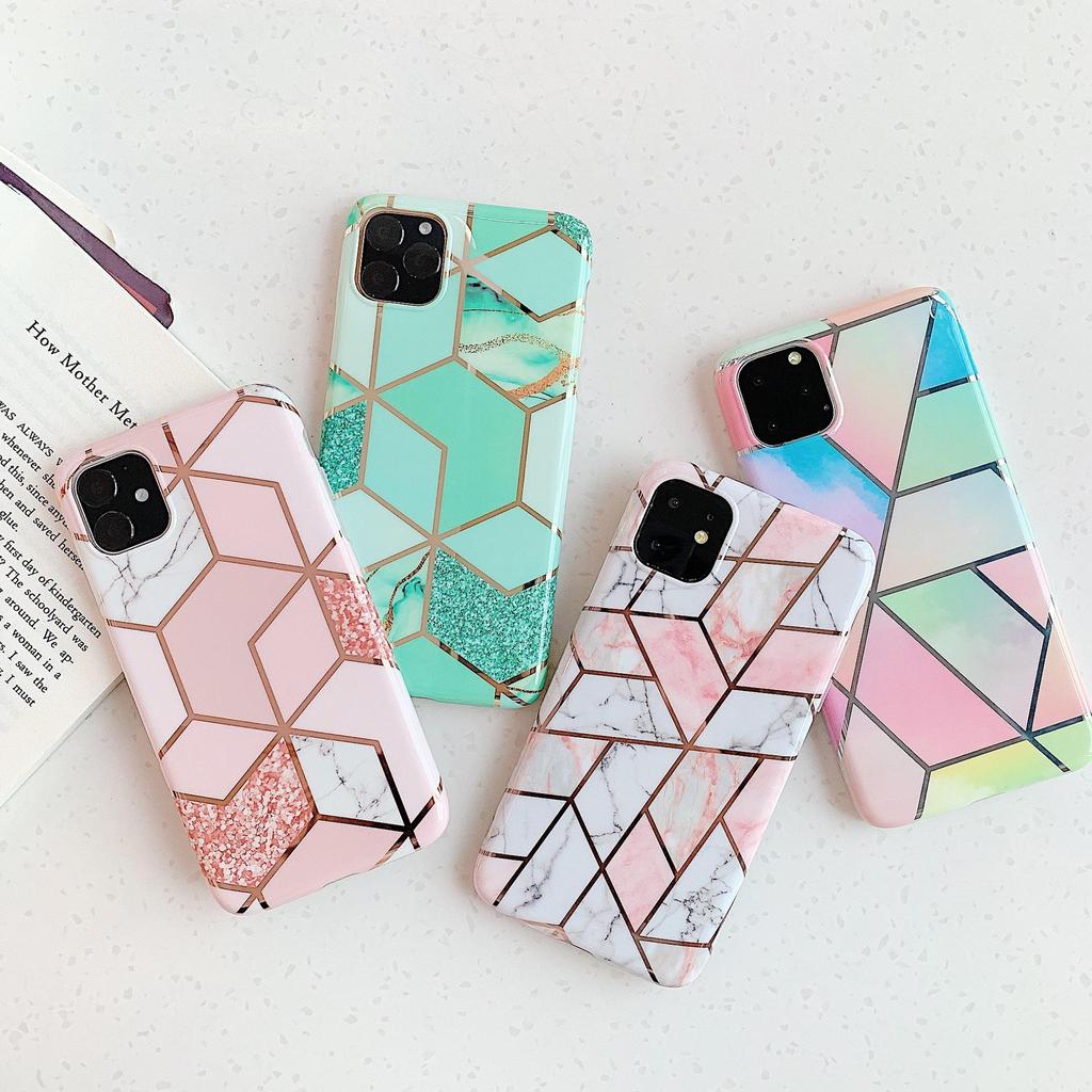 Geometric marble iphone 11 case Clearance