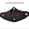 Hirop Q8 Universal 10-Inch Front Fork Triangle Plate Aluminum Shock Absorption Fixing Plate for Electric Scooters