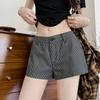Striped shorts for women wearing summer thin casual shorts vintage fashionable women's shorts