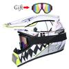 Teenage Professional Off-road Racing Helmet, Motorcycle Off-road Helmet, DOT Approved Motocross Goggles Gift Package