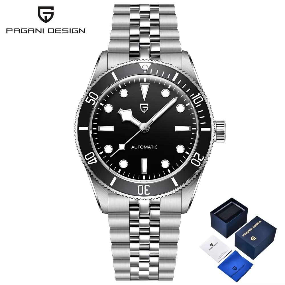PAGANI DESIGN BB58 Retro Mens Watches Luxury Automatic Watch For Man Mechanical Wristwatch AR Sapphire Waterproof Men Gift