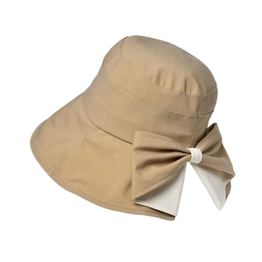 360° Protection Bucket Hats Bowknot Sun Protective Hat New Fisherman's Hat Outdoor Travel