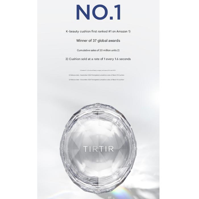 TIRTIR Mask Fit Crystal Mesh Mini Cushion 4.5g SPF50+ / PA++++ (15 Options)