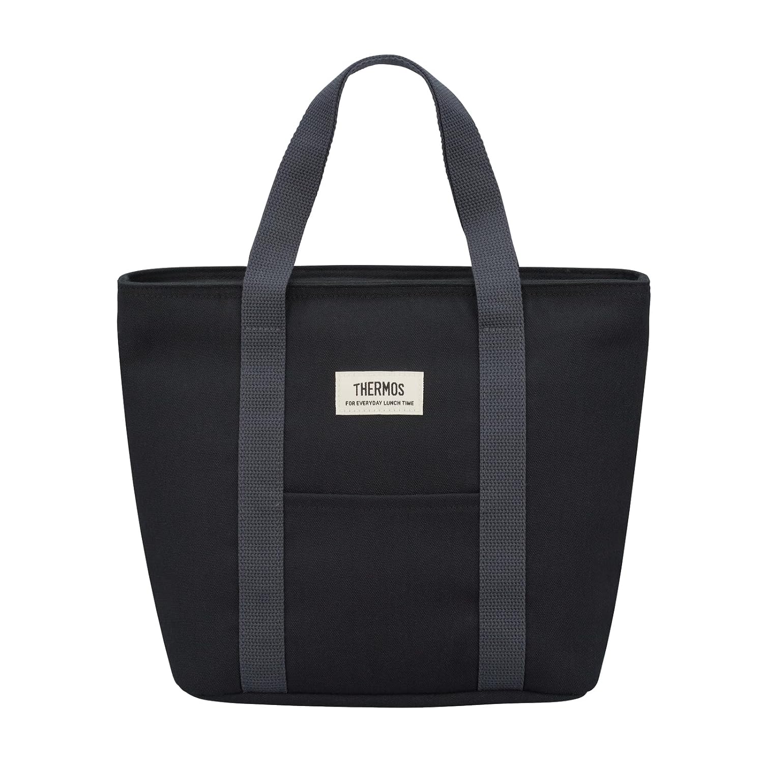 Thermos Insulated Lunch Bag 7L Black Large Size Tote Type High Insulation Power 4-Layer Structure RFF-0071 BK