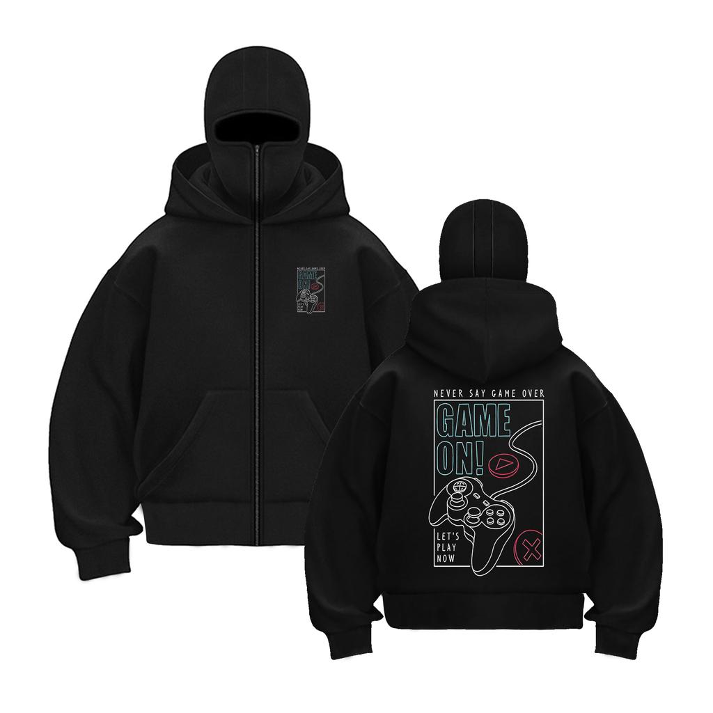 Herbst Ins Kapuzen-Sweatshirtjacke mit Reißverschluss Doppelte Kapuze Unisex Paar Oberteil für Frühling Herbst Winter Mode