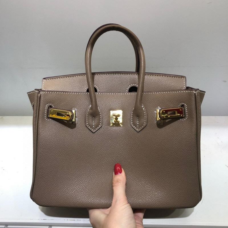 Two-layer Cowhide, Inner Stitching, Palm Pattern Platinum Bag (B02-2530BK)