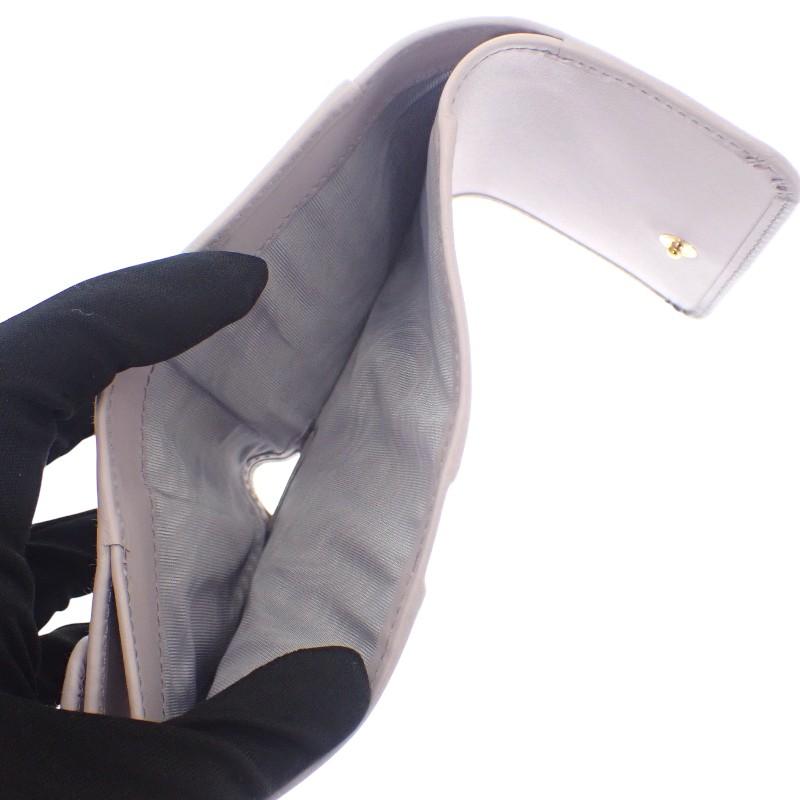 Prada 1MH043_2CNP_F0230 Dreifach gefaltete Geldbörse lila/Glycine Kalbsleder Damen