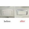 Car Rear Makeup Mirror Panel 18-22 For BMW 5 Series G30 Cover Trim Matte Silver