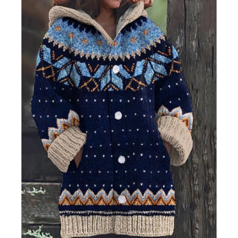 S-5XL for 2025 New 3D Printed Autumn and Winter Jacket Thickened Hooded Cardigan Sweater