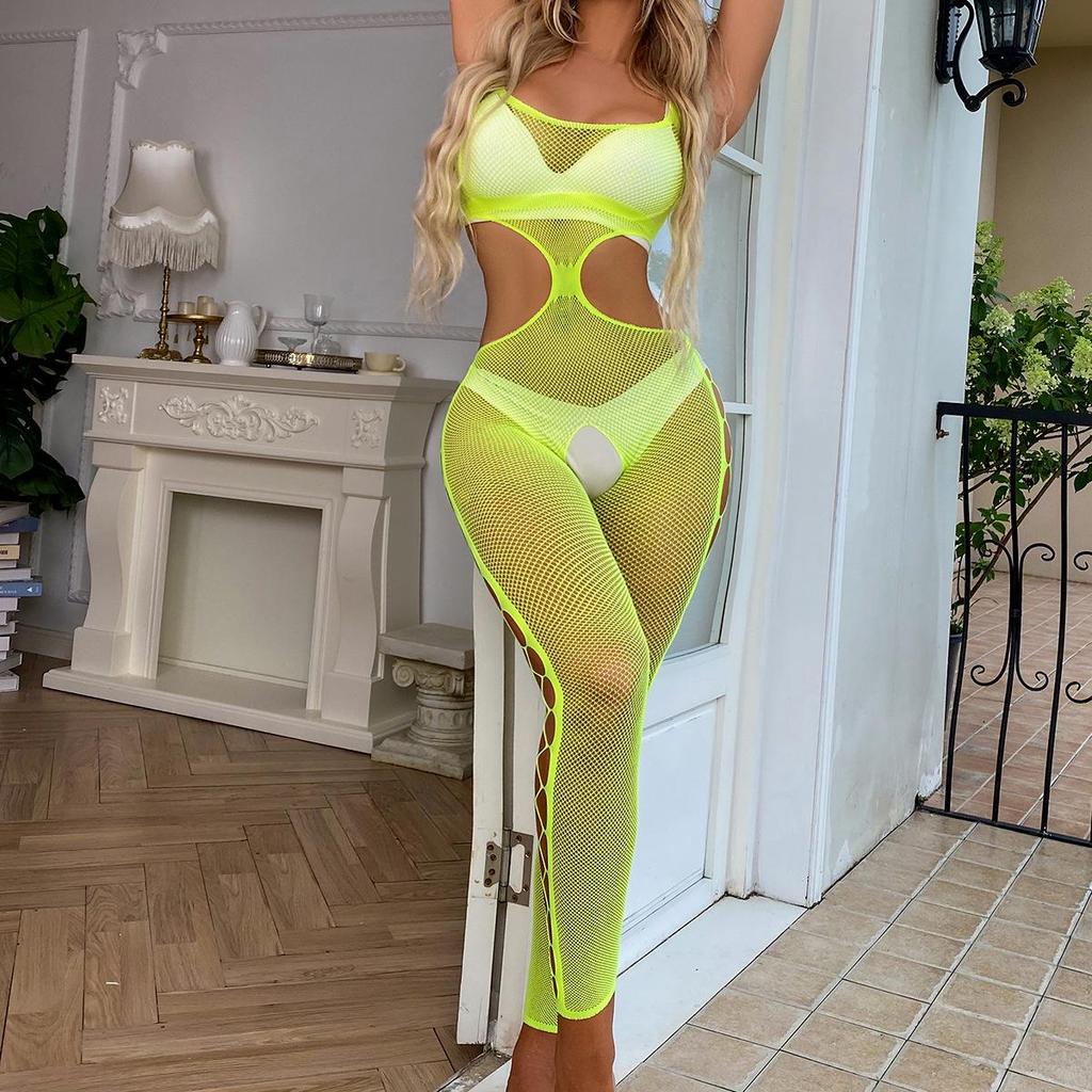 Danai Netzstoff-Body-Set: Sexy Strapsen-Dessous zum Flirten & als Nachtwäsche