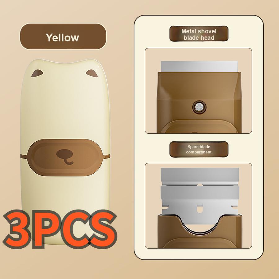 3 pcs Kitchen Scoop Scraper - Convenient Small Scoop Cleaning Gadget Multi-functional Cleaning Tool for Stain Removal and Glue