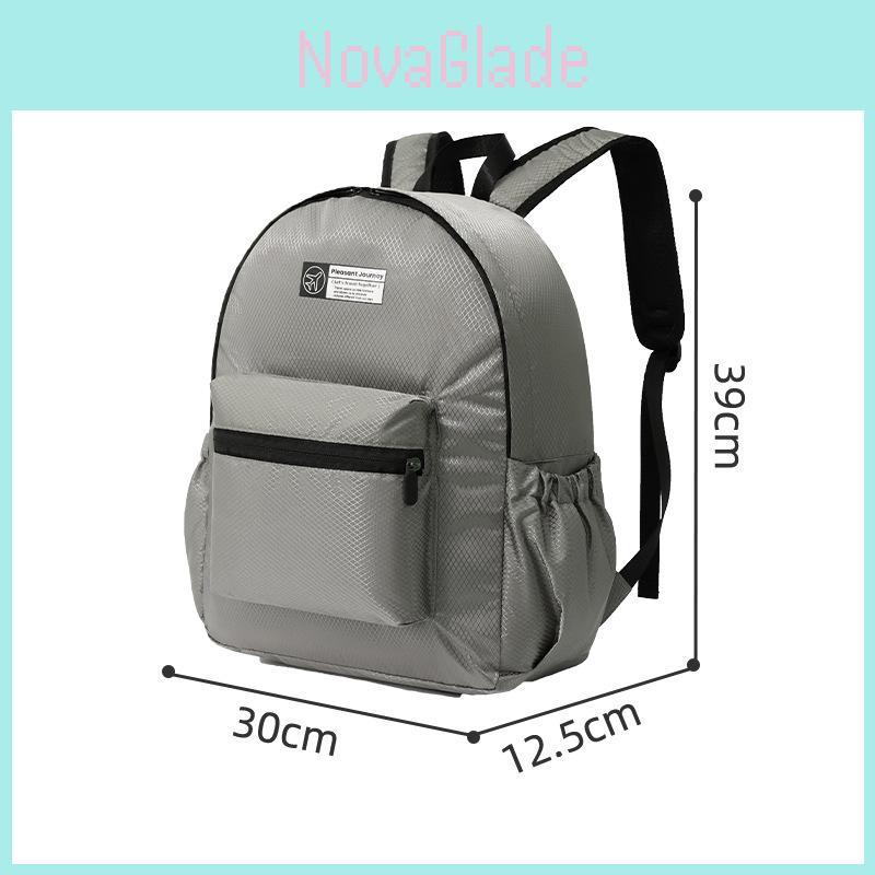 Urban Minimalist Polyester Foldable Backpack For Men And Women
