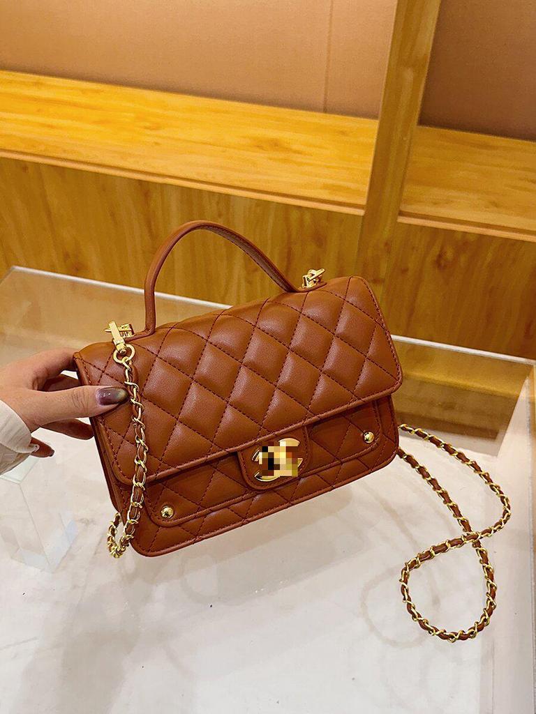 Luxusní kabelka s diamantovým prošíváním - Šik texturovaný styl s lehkou vůní pro nošení přes jedno rameno nebo crossbody