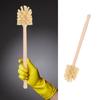 Tough On Stains Gentle On Surfaces Wooden Toilet Brush with Beech Wood Handle