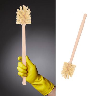 Efficace sulle macchie Delicato sulle superfici Spazzolone per WC in Legno con Manico in Legno di Faggio