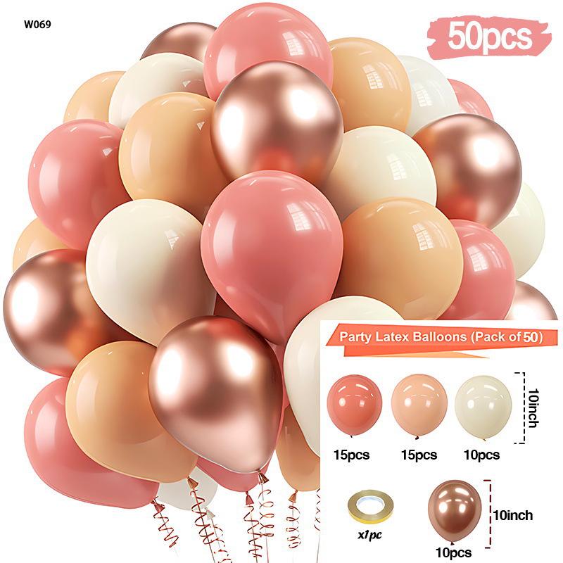 10-Zoll Latex-Ballon Festival Set: Individuell gestaltbare Ballonketten-Dekoration