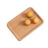 Wood RectangularTableware Serving Tray Decorative Food Holder Storage Tray