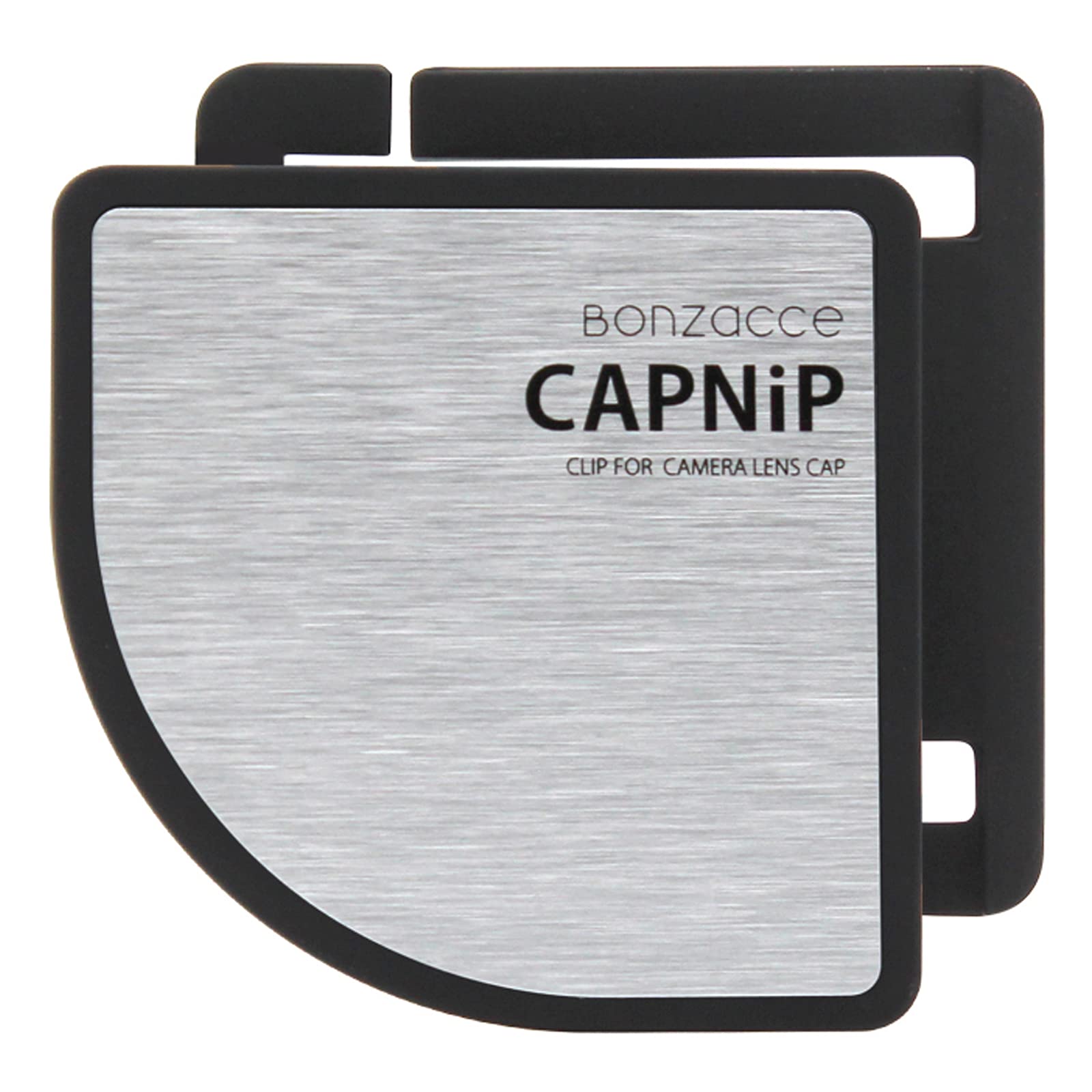 

BONZACCE CAPNiP Camera Lens Cap Holder with Clip for Loss Prevention and Fall Prevention (Silver)