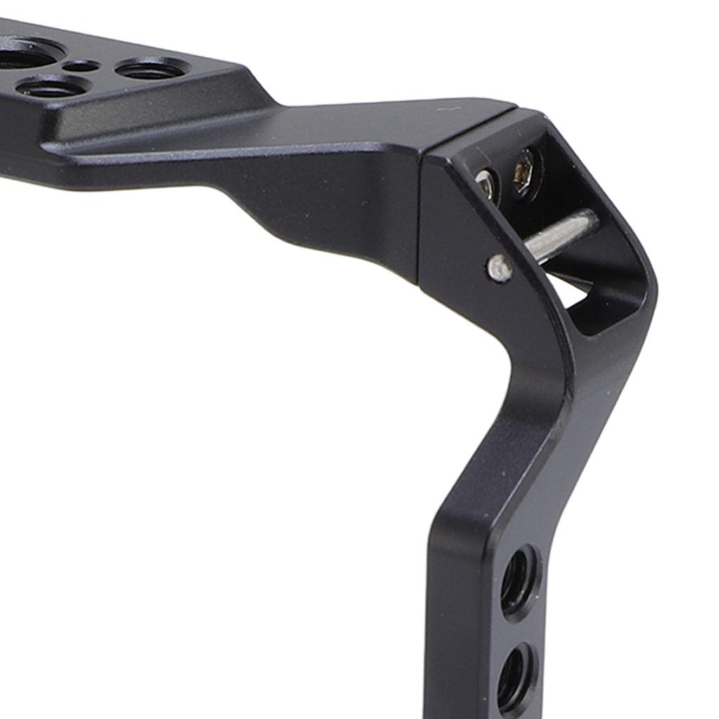 Camera Cage for R8 Camera Frame Rig with for Arca Base Cold Shoe Strap Slot 1/4 3/8 in Screw Holes for Vlog Video Recording