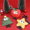 3Pcs Lovely Christmas Tree Keychain Cartoon Hand Strap Keychain  Cute Bag Accessories