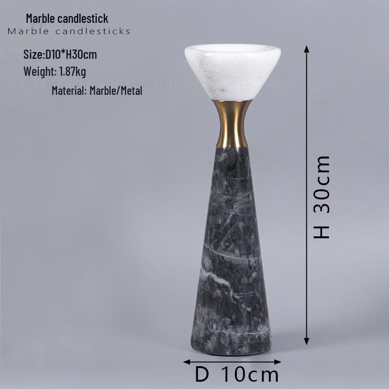 Modern Marble-Patterned Candle Holder
