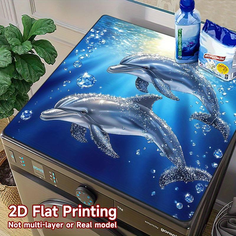 Staubdichte und schnelltrocknende Kühlschrank- und Waschmaschinen-Abdeckmatte mit elegantem Blumenmuster 30*40cm-Quick-drying