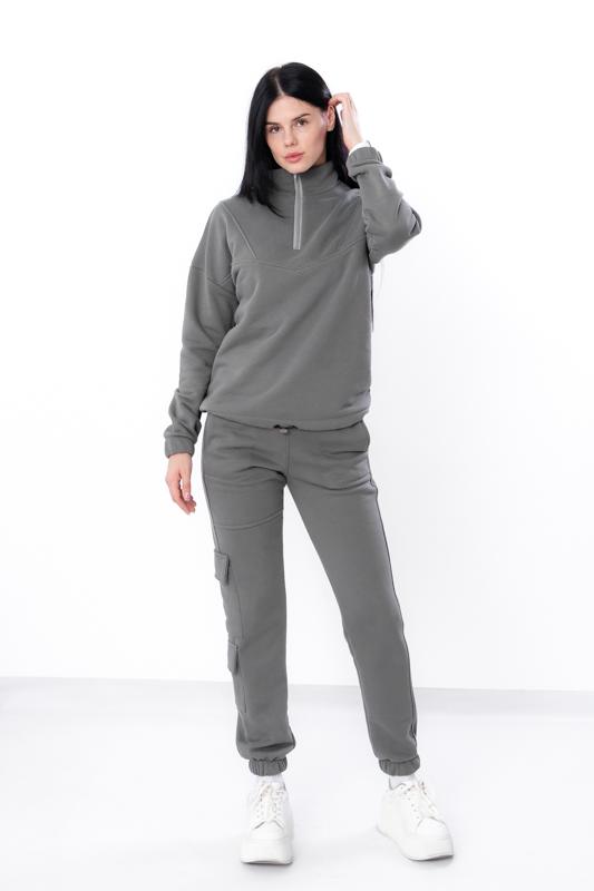 Women’s Winter Sport Suit – Anorak Hoodie & Joggers with Pockets, Winter, 3398-140 HC