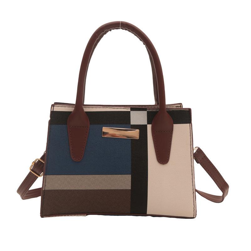 Trendy Handbag For Women 2024 Summer New High-end Color-block Shoulder Bag Perfect For Commuting
