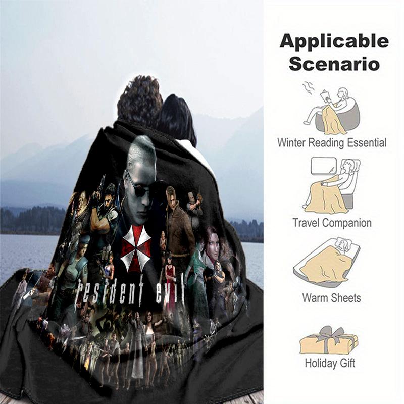 The sci-fi game Resident Evil features the Umbrella Corporation blanket a soft home furnishing nap decoration a warm Sherpa blanket for all seasons U6