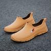 Low-top Rain Shoes Men's Outdoor Waterproof Shoes Non-slip Fashion Kitchen Work Shoes Fishing Car Wash Rubber Shoes