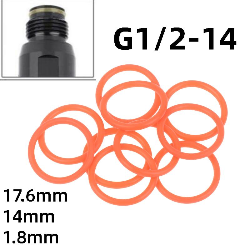 10Pcs Diy Accessories For G1/2-14 Threads Tank Neck And Slide Check 17.6*1.8Mm High Strength Polyurethane O Rings