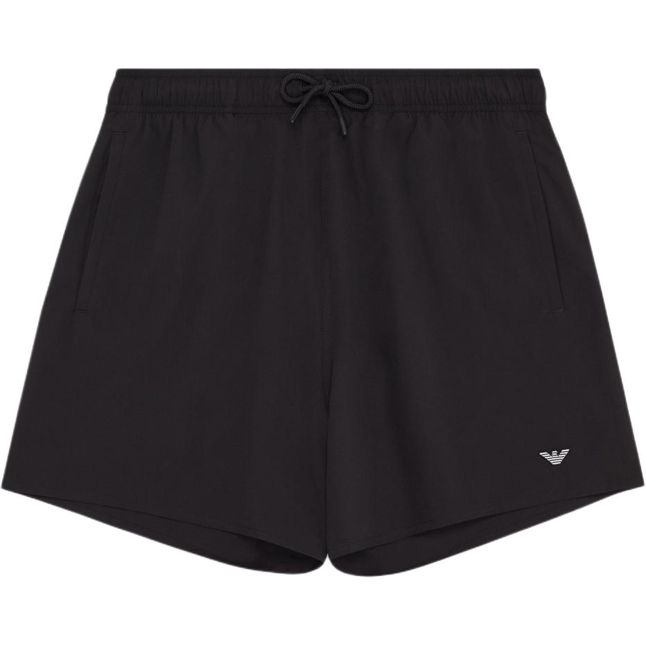 

Emporio Armani Solid Color Brand Logo Lace-Up Casual Shorts Men shorts Black EM000583-AF12331-UC001 M