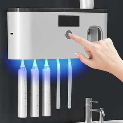 USB Hole Free Wireless Charging UV Toothbrush Storage Rack