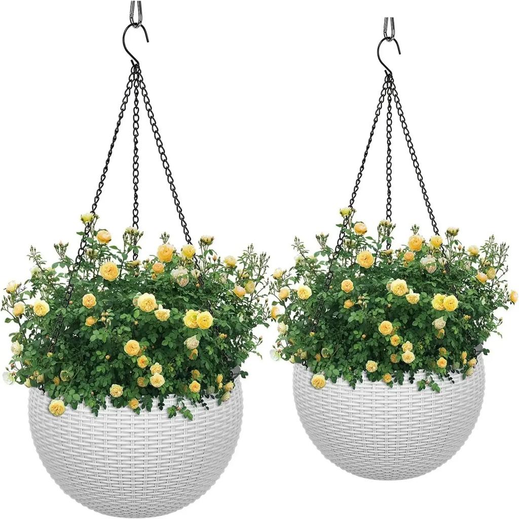 1pc Hanging Planters Self Watering Hanging Baskets for Indoor Outdoor Plants Flower Plant Pot Garden Planters 2 Different Pieces
