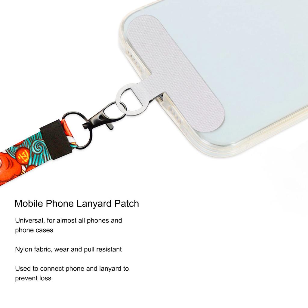 Universal Mobile Phone Lanyard Patch Nylon Cell Phone Hanging Rope Tab Connection Attachment Phone Lanyard Strap Patch