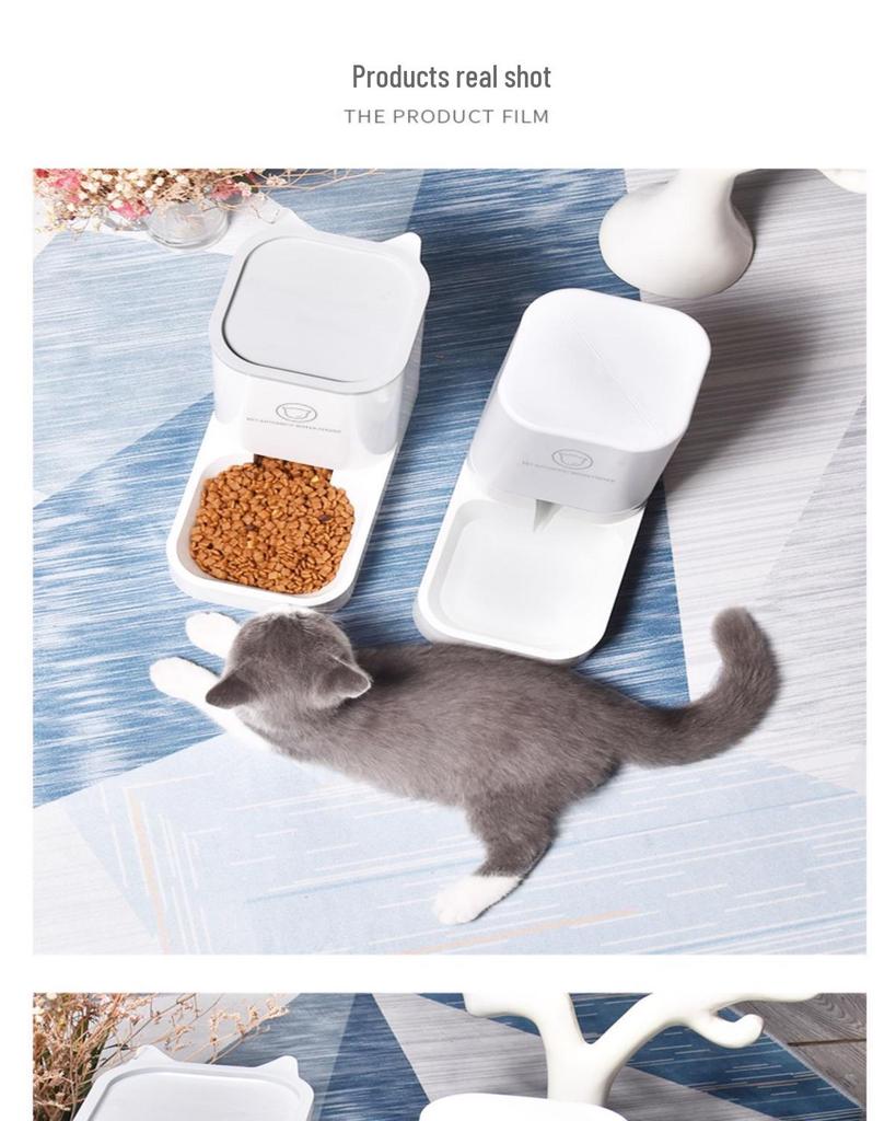 Universal 2-in-1 Automatic Pet Feeder & Water Dispenser for Cats and Dogs